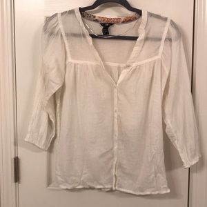H&M button up blouse